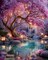 Diamond Paintings Kits for Beginners,Full Round Drill Diamond Arts Kits for Adults,Glowing Dream Forest Paint by Diamond,5D DIY Diamond Painting Dot Gem Art, for Home Wall Decor 13.8x13.8 Inch